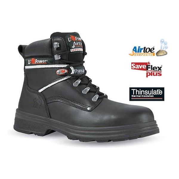 U-Power Performance Black S3 Boot - Indigo Supplies Ltd