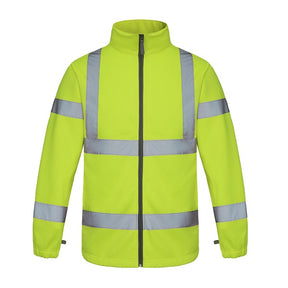 High Visibility Premium Fleece Jacket Yellow - Indigo Supplies Ltd