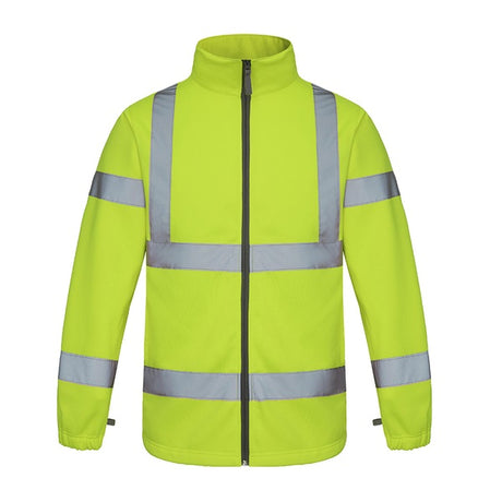 High Visibility Premium Fleece Jacket Yellow - Indigo Supplies Ltd
