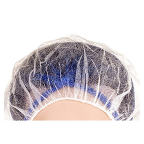 LHC 14022 Bouffant Mob Caps White (Case 1000) - Indigo Supplies Ltd