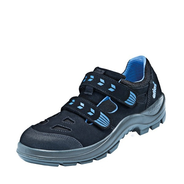 Atlas Sl 465 ESD Sandal S1P SRC Black/Blue - Indigo Supplies Ltd