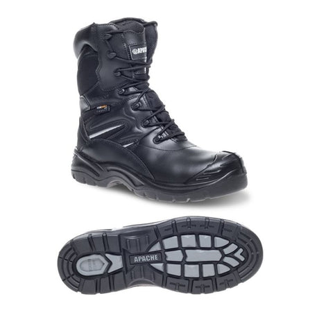 Apache Combat High Leg Boot S3 WR HRO SRC Black - Indigo Supplies Ltd