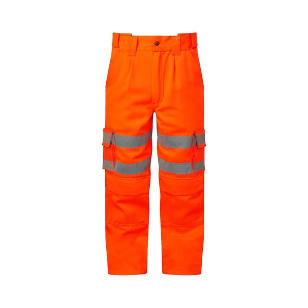 Bodyguard Lightweight Polycotton Cargo Trouser Tall Leg Orange - Indigo Supplies Ltd
