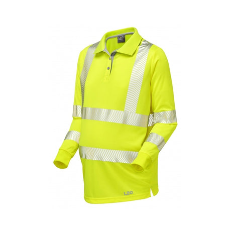 Leo PM08-Y Yarnacott Coolviz Maternity L/s Polo Shirt Yellow - Indigo Supplies Ltd