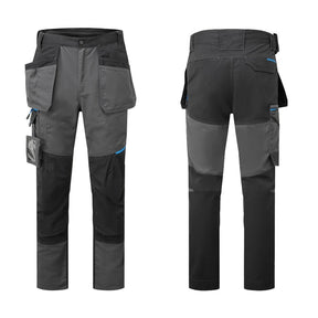 Portwest T719 WX3 Metal Slim Fit Holster Trousers Grey - Indigo Supplies Ltd