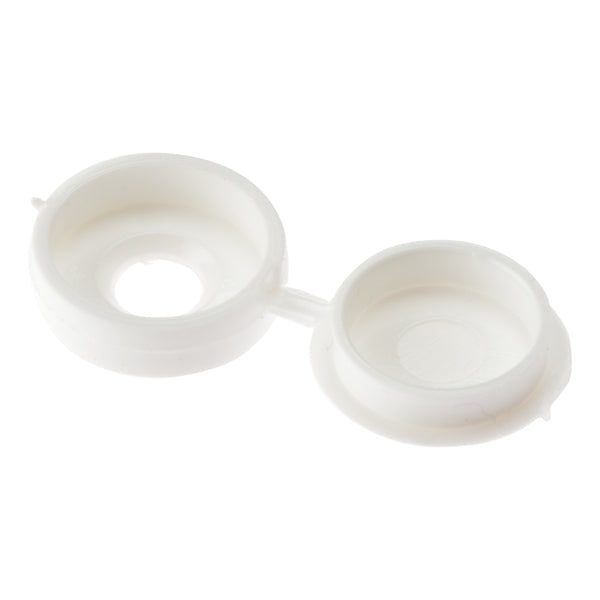 Hinged Screw Cap White (Pack 100) - Indigo Supplies Ltd