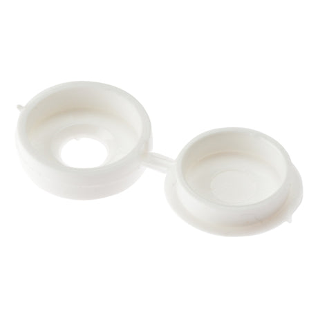 Hinged Screw Cap White (Pack 100) - Indigo Supplies Ltd