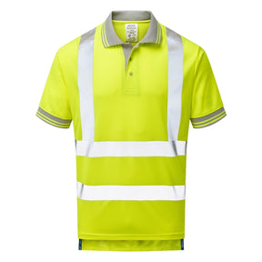 PULSAR P175 Polo Shirt High Visibility Yellow - Indigo Supplies Ltd