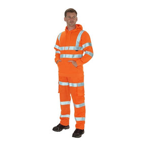 KeepSAFE High Visibility Hooded Sweatshirt Orange - Indigo Supplies Ltd