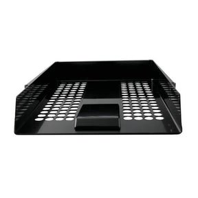 Q Connect Letter Tray Plastic Black - Indigo Supplies Ltd