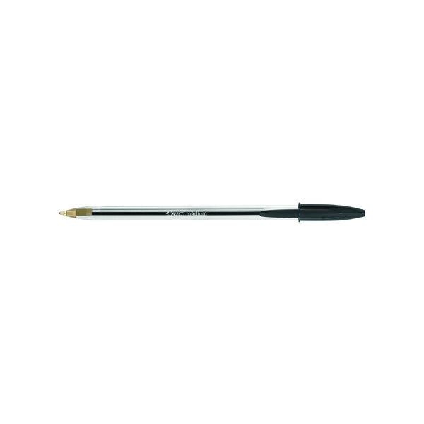 Bic Crystal Medium Ballpoint Pen Black (Pack 50) - Indigo Supplies Ltd