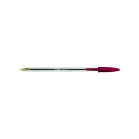 Bic Crystal Medium Ballpoint Pens Red (Pack 50) - Indigo Supplies Ltd