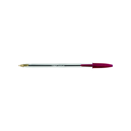 Bic Crystal Medium Ballpoint Pens Red (Pack 50) - Indigo Supplies Ltd