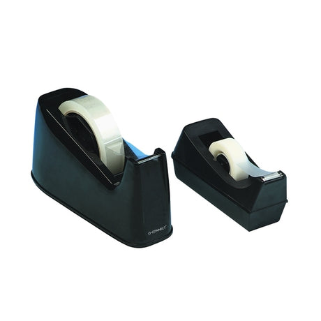 Q Connect Tape Dispenser For 33M Tape Black - Indigo Supplies Ltd