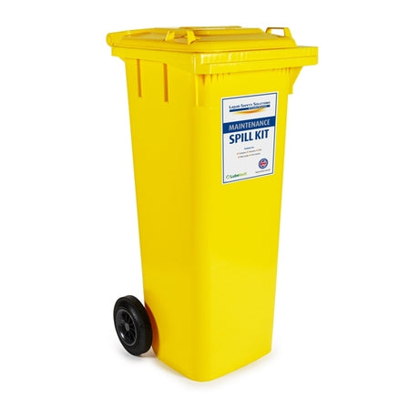 Maintenance Spill Kit In A Wheeled Bin 120 Litre - Indigo Supplies Ltd