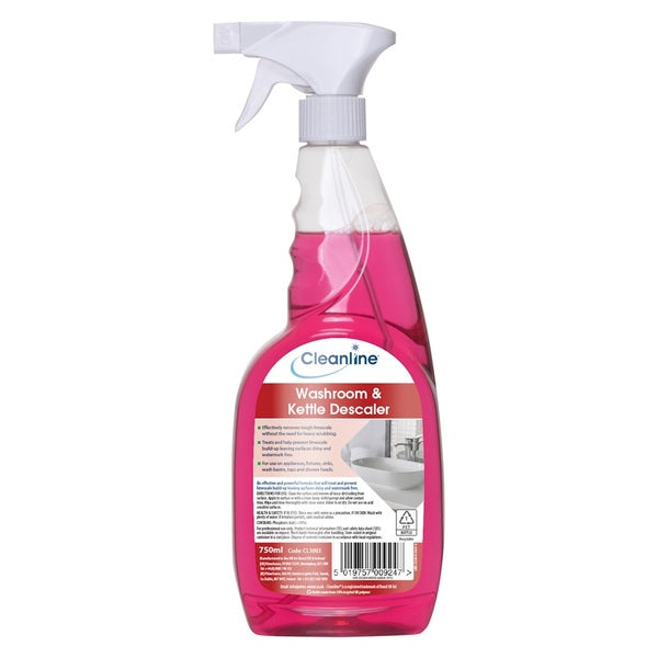Cleanline Washroom &amp; Kettle Descaler 750ML - Indigo Supplies Ltd