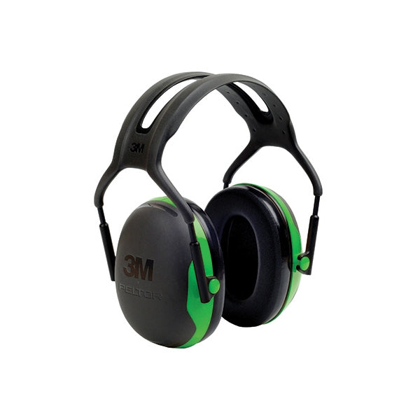 3M X1A PELTOR Earmuffs Headband Green - Indigo Supplies Ltd