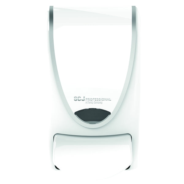 SCJ Dispenser Strip White c/w Chrome 1 Litre - Indigo Supplies Ltd