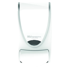 SCJ Dispenser Strip White c/w Chrome 1 Litre - Indigo Supplies Ltd