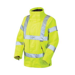 ROSEMOOR Superior High Visibility Ladies Breathable Storm Jacket Yellow - Indigo Supplies Ltd