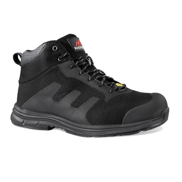 Rock Fall TeslaDRI Black Boot Non Metallic RF120 S3 ESD SRC Black - Indigo Supplies Ltd