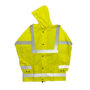 KeepSAFE High Visibility Breathable Waterproof Jacket Yellow - Indigo Supplies Ltd