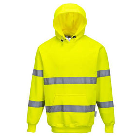 Portwest B304 High Visibility Hooded Sweatshirt Yellow - Indigo Supplies Ltd