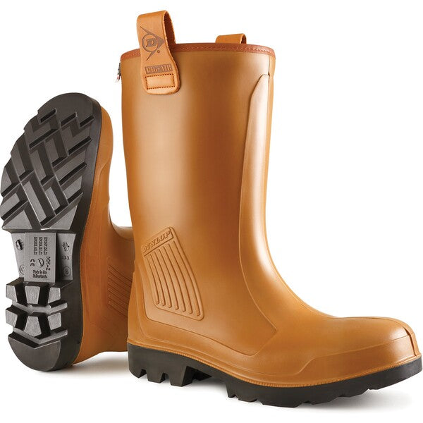 Dunlop Purofort Rig-Air Fur Lined Full Safety Wellington S5 CI SRA