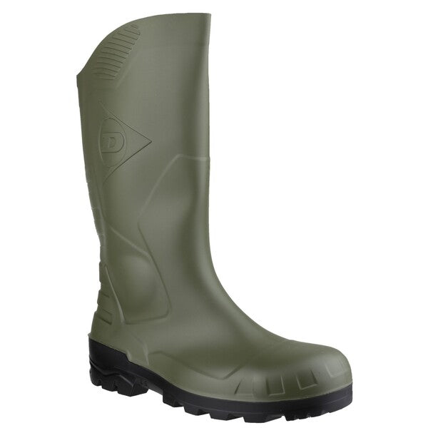 Dunlop Devon Full Safety Wellington S5 Green - Indigo Supplies Ltd