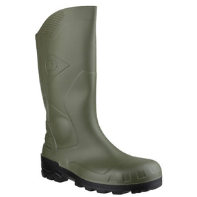 Dunlop Devon Full Safety Wellington S5 Green - Indigo Supplies Ltd