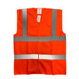 KeepSAFE High-Visibility Double Band &amp; Brace Waistcoat Orange - Indigo Supplies Ltd