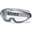 Uvex Ultrasonic Clear Lens Wide Vision Black/Grey Goggle - Indigo Supplies Ltd