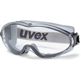 Uvex Ultrasonic Clear Lens Wide Vision Black/Grey Goggle - Indigo Supplies Ltd