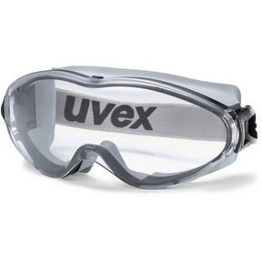 Uvex Ultrasonic Clear Lens Wide Vision Black/Grey Goggle - Indigo Supplies Ltd