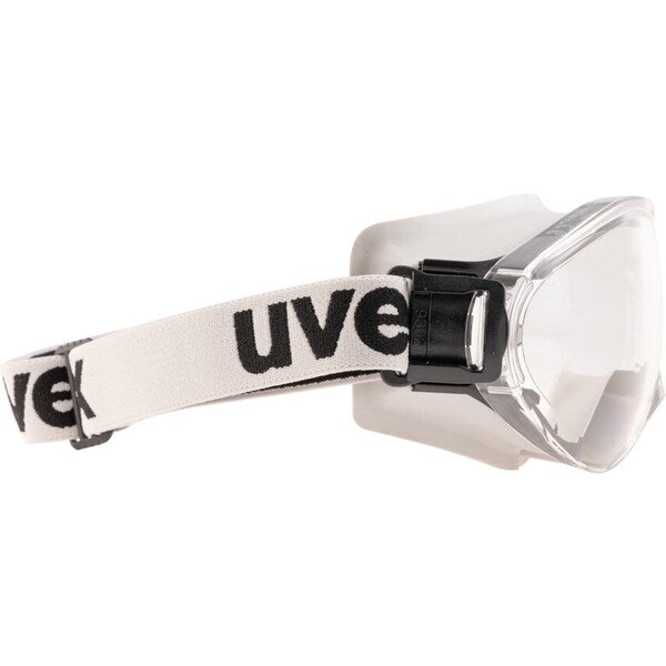 Uvex Ultrasonic Clear Lens Wide Vision Black/Grey Goggle - Indigo Supplies Ltd