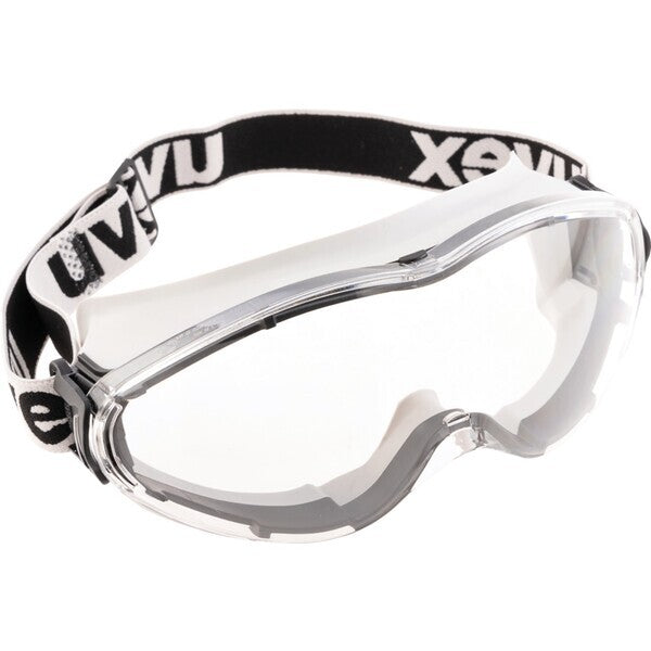 Uvex Ultrasonic Clear Lens Wide Vision Black/Grey Goggle - Indigo Supplies Ltd
