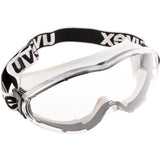 Uvex Ultrasonic Clear Lens Wide Vision Black/Grey Goggle - Indigo Supplies Ltd
