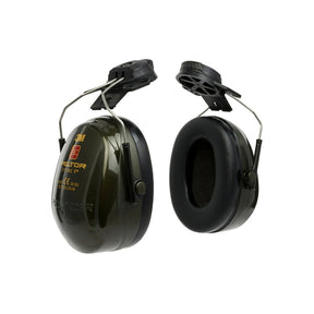 3M PELTOR H520P3E-410-GQ Optime II Earmuffs Helmet Mounted Green - Indigo Supplies Ltd