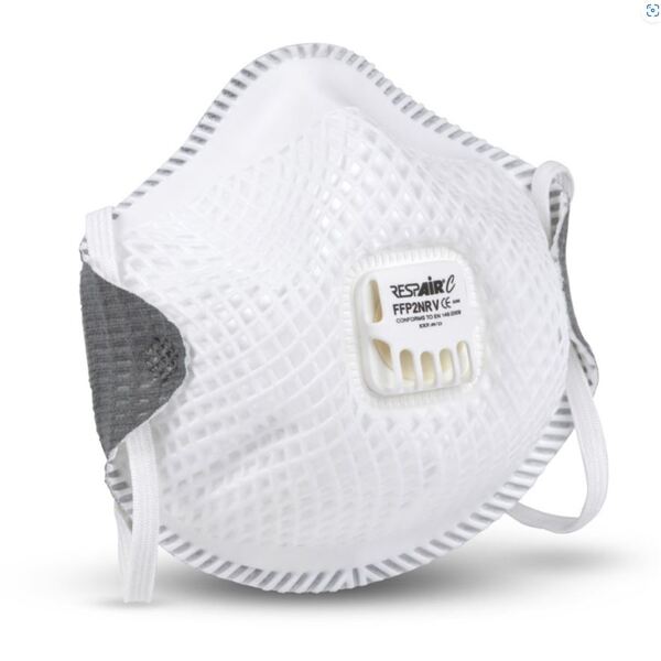 Respair CP2V Cupped Valved Respirator FFP2 - Indigo Supplies Ltd