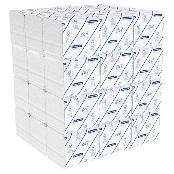 8042 Scott Control Folded Tissue White 250 Sheet (Case 36) - Indigo Supplies Ltd