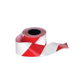 Barrier Tape Red/White 72MMx500M - Indigo Supplies Ltd