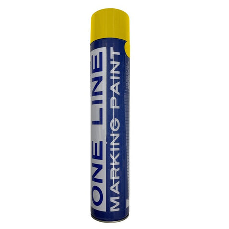 Semi Permanent Linemarker Spray Paint Yellow 750ML - Indigo Supplies Ltd