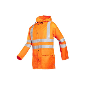 Sioen High Visibility Premium Breathable/Waterproof Jacket Orange - Indigo Supplies Ltd