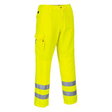 Portwest E046 High Visibility Combat Trousers Yellow - Indigo Supplies Ltd