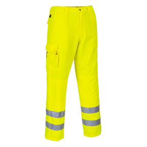 Portwest E046 High Visibility Combat Trousers Yellow - Indigo Supplies Ltd