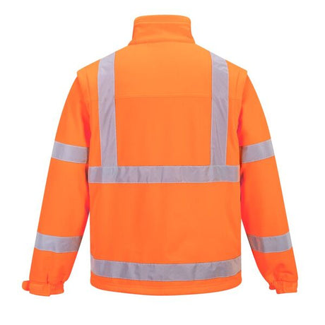 S428 High Visibility Softshell Jacket Orange - Indigo Supplies Ltd
