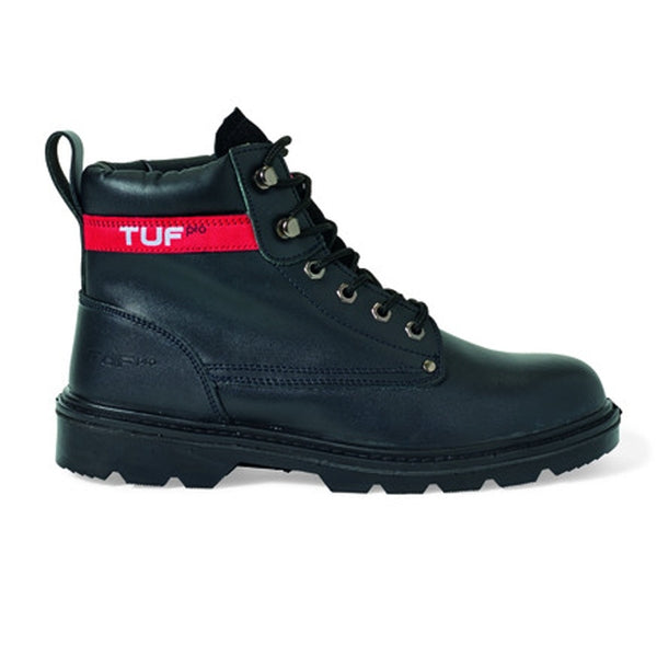 Tuf Pro Waxy Ankle Safety Boot with Midsole S3 SRC Black - Indigo Supplies Ltd