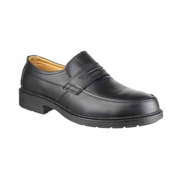 Amblers FS46 Executive Slip-On Safety Shoe S1P SRC Black - Indigo Supplies Ltd