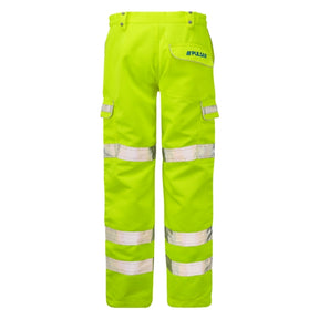 PULSAR P346 High Visibility Combat Trouser Tall Leg Yellow - Indigo Supplies Ltd