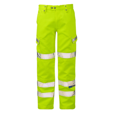 PULSAR P346 High Visibility Combat Trouser Tall Leg Yellow - Indigo Supplies Ltd
